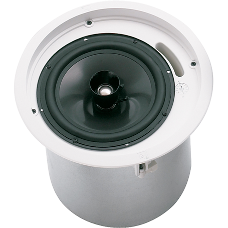 8" COAXIAL CEILING SPEAKER WITH HORN LOADED TI COATED TWEETER - 70V OR 8OHM, BACK CAN ENCLOSURE